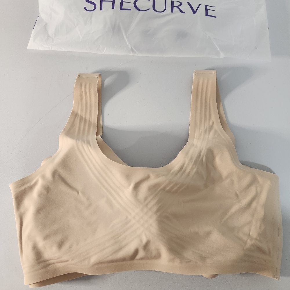 She Curve Seamless Nude Full-Coverage Jelly Wireless Bra, Size 3XL - Picture 2 of 9